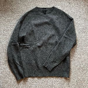 J. Crew Lambswool Grey Merle Sweater | Medium